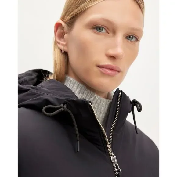 Copied - Everlane the Long Re:down Puffer Coat Long Sleeves Black Size L NWT